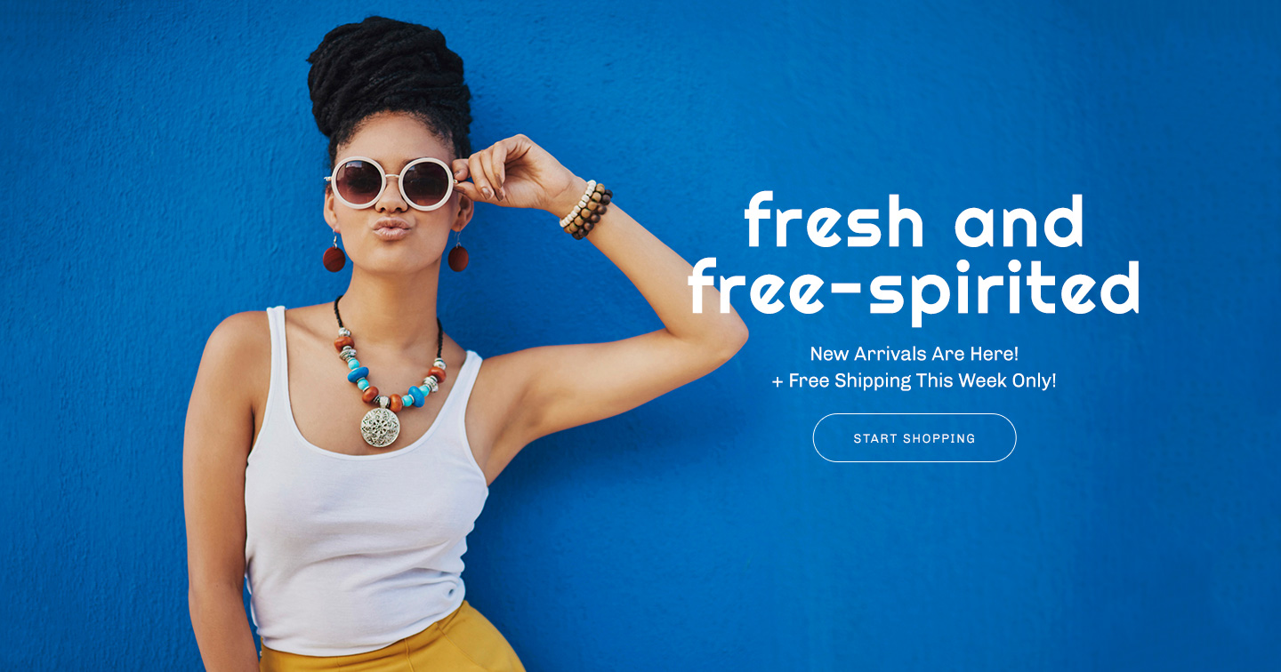 Shop New Arrivals, Free Shipping This Week Only